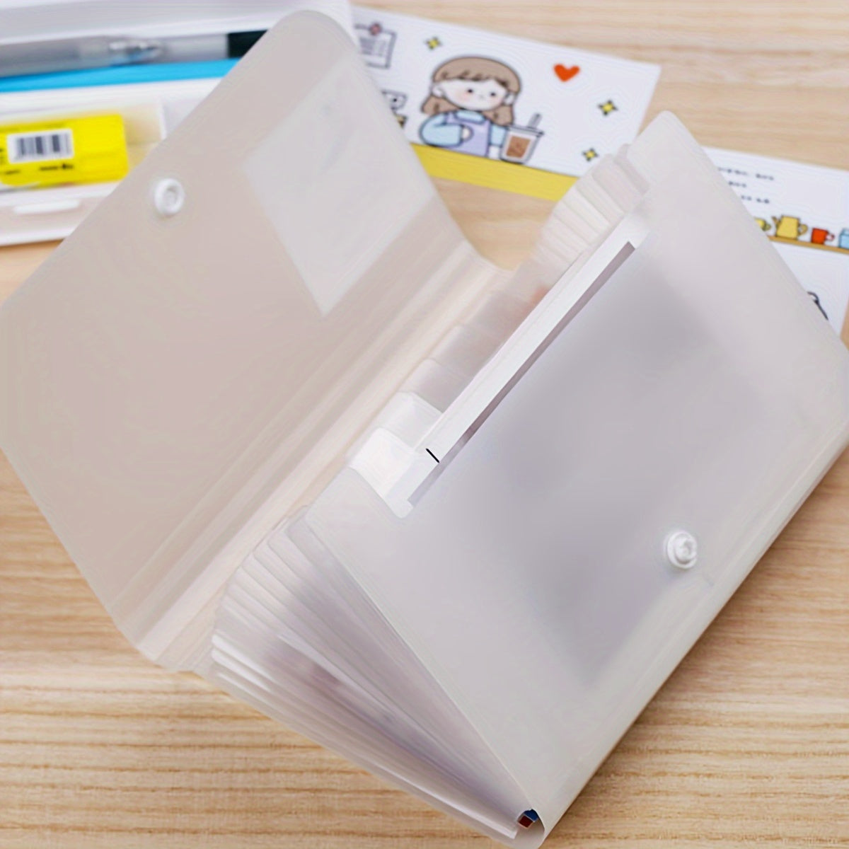 A6 Multifunctional File Storage Bag Expanding Folder 13 Grid Pocket