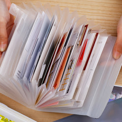 A6 Multifunctional File Storage Bag Expanding Folder 13 Grid Pocket