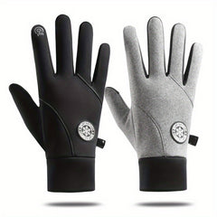 Winter Cycling Ski Gloves Fleece Lined Touch Screen Non Slip Waterproof Warm