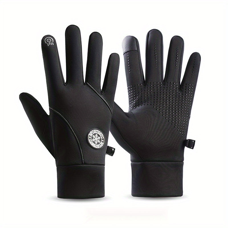 Winter Cycling Ski Gloves Fleece Lined Touch Screen Non Slip Waterproof Warm