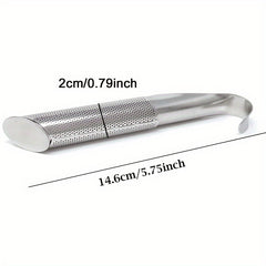 Stainless Steel Tea Strainer Wand Long Handle Infuser Diffuser For Loose Tea