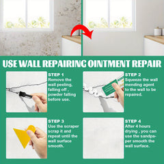 3pcs Wall Repair Paste Crack Hole Nail Waterproof Repair Putty Mildew Wall Paste