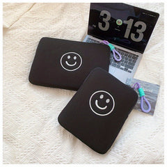 Smiling Face Tablet Storage Bag - Portable Liner Bag for 27 and 35 Computer/Tabl