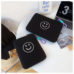 Smiling Face Tablet Storage Bag - Portable Liner Bag for 27 and 35 Computer/Tabl