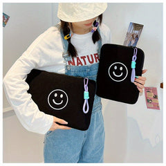 Smiling Face Tablet Storage Bag - Portable Liner Bag for 27 and 35 Computer/Tabl