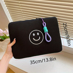 Smiling Face Tablet Storage Bag - Portable Liner Bag for 27 and 35 Computer/Tabl