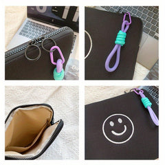 Smiling Face Tablet Storage Bag - Portable Liner Bag for 27 and 35 Computer/Tabl