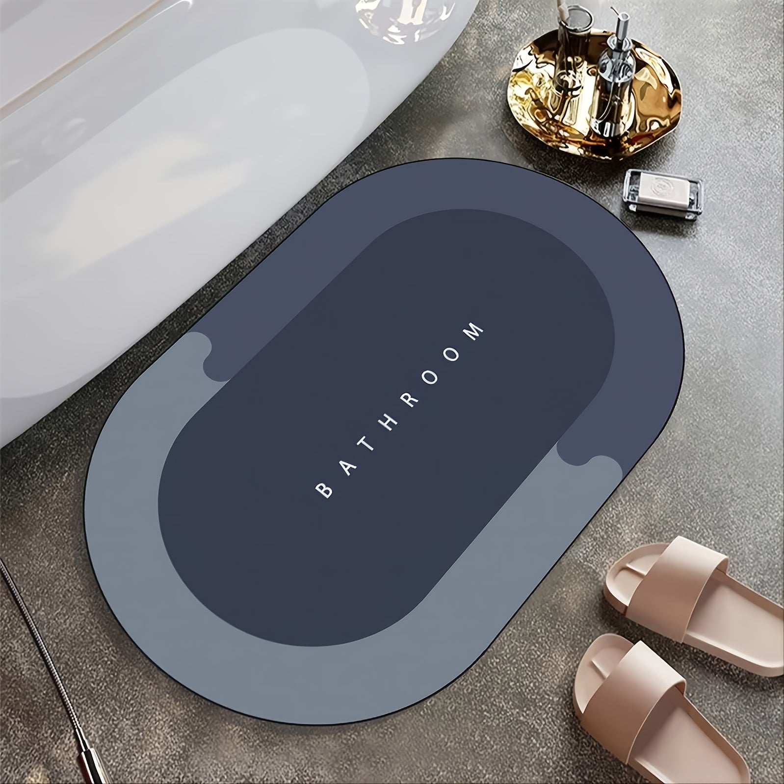Absorbent Non Slip Bathroom Mat for Shower and Indoor Floor