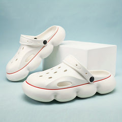 Men's Platform Clogs Non Slip Beach Sandals Hollow Out Garden Shoes
