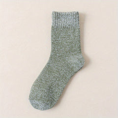 5 Pairs Men's Crew Socks Winter Thicken Warm Socks