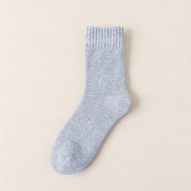5 Pairs Men's Crew Socks Winter Thicken Warm Socks