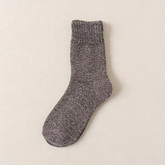 5 Pairs Men's Crew Socks Winter Thicken Warm Socks