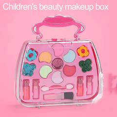 Kids Princess Makeup Box Set Girls Play House Toys Safe Non-toxic