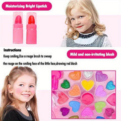 Kids Princess Makeup Box Set Girls Play House Toys Safe Non-toxic
