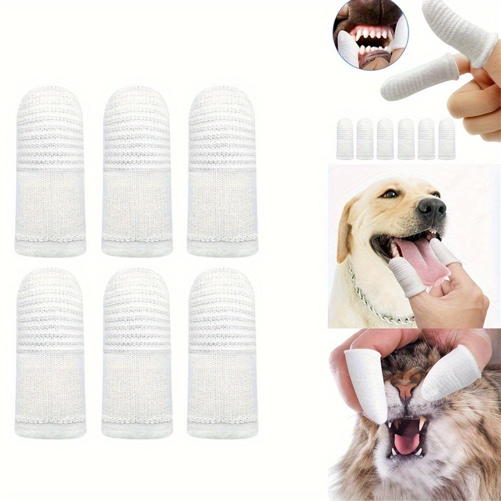 2pcs Pet Tooth Brushing Finger Set Dog Teeth Oral Cleaning Tool