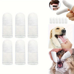 2pcs Pet Tooth Brushing Finger Set Dog Teeth Oral Cleaning Tool