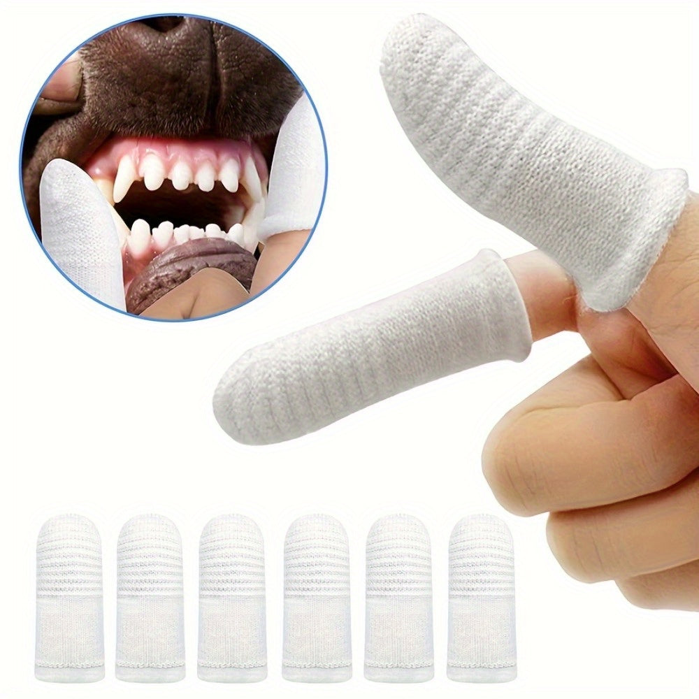 2pcs Pet Tooth Brushing Finger Set Dog Teeth Oral Cleaning Tool