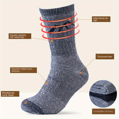 Thick Wool Socks Men Winter Outdoor Hiking Warm Sweat