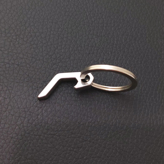 Stainless Steel Bottle Opener Key Ring Mini Keychain for Outdoor Camping Hiking