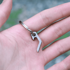Stainless Steel Bottle Opener Key Ring Mini Keychain for Outdoor Camping Hiking