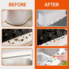 3pcs Waterproof Sink Absorbent Stickers for Bathroom and Kitchen
