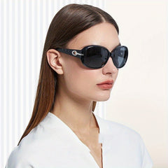 2pcs Driver Sunglasses Large Oval Sunglasses Men And Women