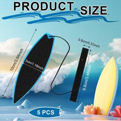 5pcs Finger Surfing Board Car Window Creative Mini Finger Surfing Board