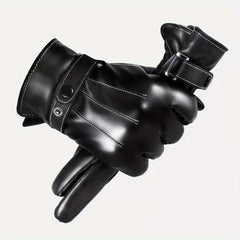 Winter Warm Keeping Gloves Motorcycle Riding Skiing Leather Gloves