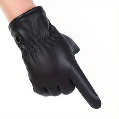 Winter Warm Keeping Gloves Motorcycle Riding Skiing Leather Gloves