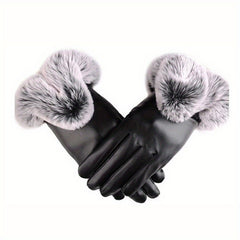 Winter Warm Keeping Gloves Motorcycle Riding Skiing Leather Gloves