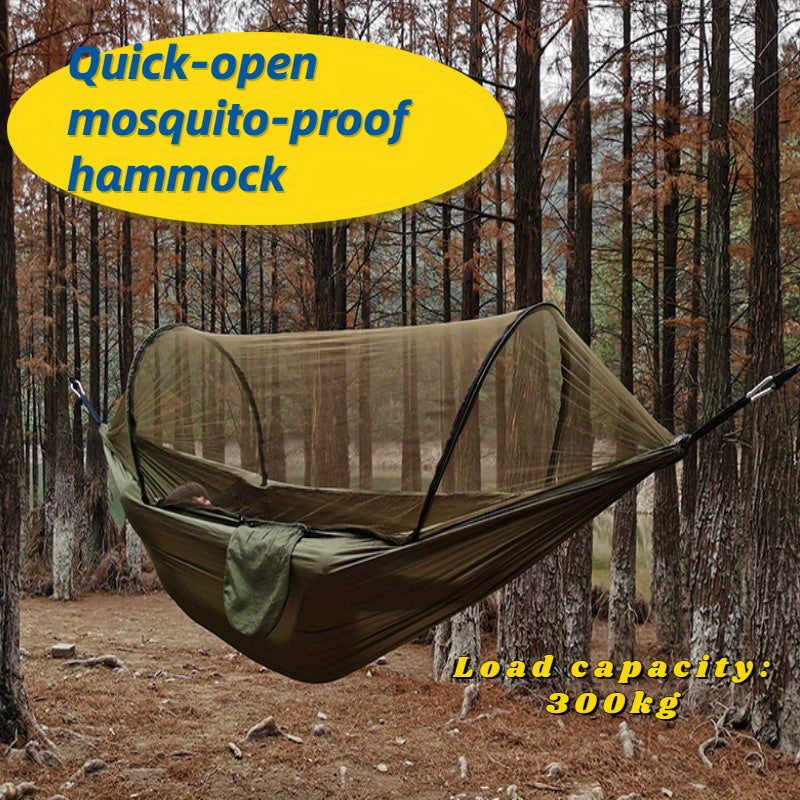Portable Quick-Opening Mosquito Net Hammock for Camping