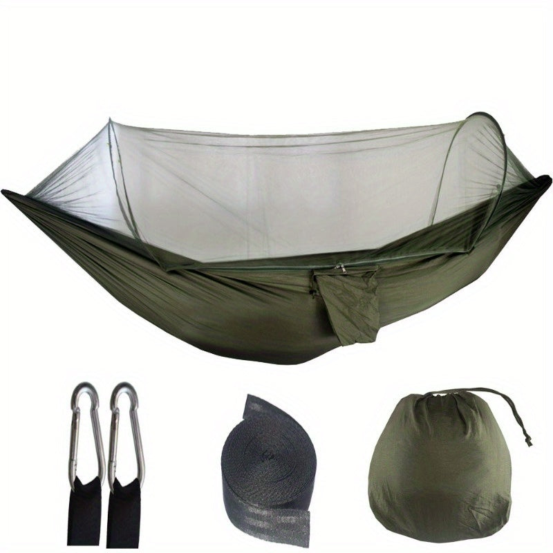 Portable Quick-Opening Mosquito Net Hammock for Camping