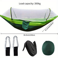 Portable Quick-Opening Mosquito Net Hammock for Camping