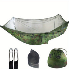 Portable Quick-Opening Mosquito Net Hammock for Camping