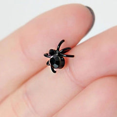 Unisex 925 Spider Alloy Earrings Punk Style for Halloween Christmas Party