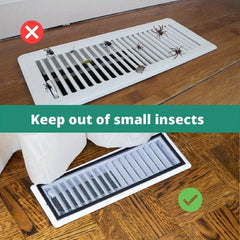 6pcs Floor Register Traps Air Vent Covers Anti Insect Anti Clogging