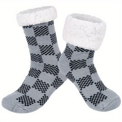 2 Pairs Fleece Lined Warm Socks for Men Women Winter