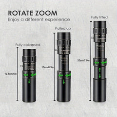 300X Zoom HD Portable Monocular Professional Telescope Camping