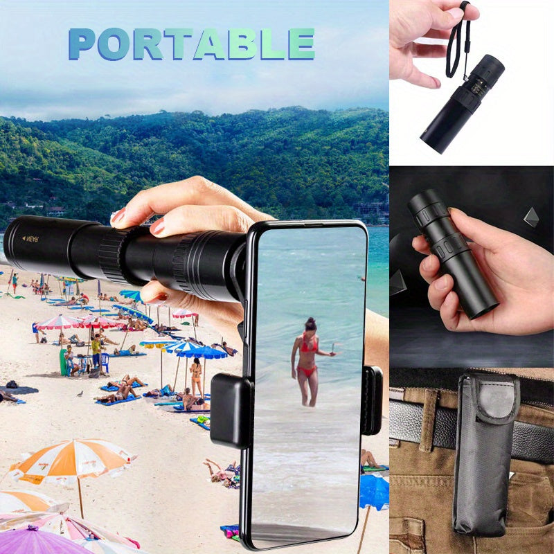 300X Zoom HD Portable Monocular Professional Telescope Camping