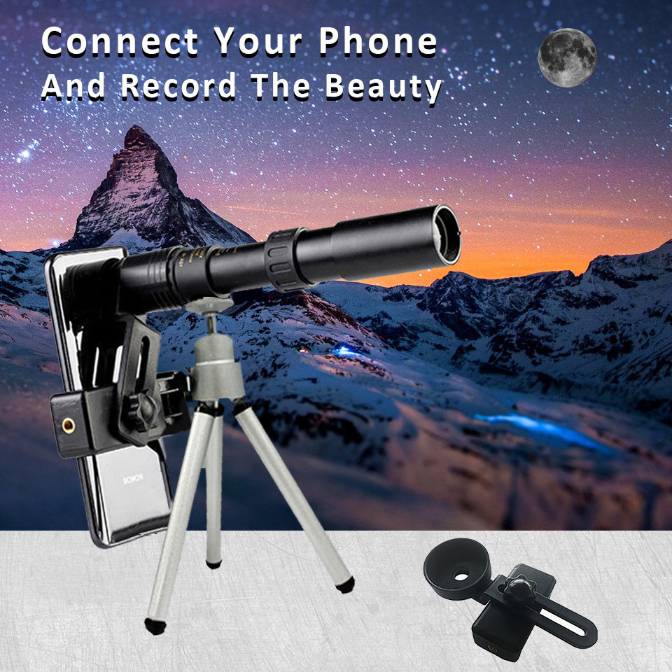 300X Zoom HD Portable Monocular Professional Telescope Camping