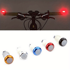 Bicycle Turn Signal LED Handlebar Bar End Plugs Indicator Lights