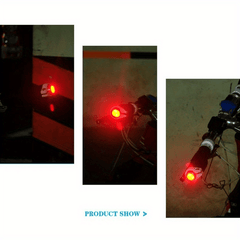 Bicycle Turn Signal LED Handlebar Bar End Plugs Indicator Lights