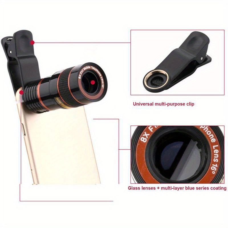 12x Long Focus Mobile Phone Lens HD Camera Telescope Zoom Lens