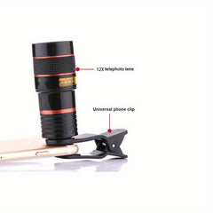 12x Long Focus Mobile Phone Lens HD Camera Telescope Zoom Lens