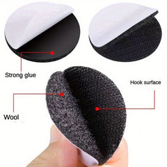 10PCS Double Sided Adhesive Hook And Loop Sheets Anti-Slip Carpet Tablecloth Sof