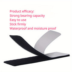 10PCS Double Sided Adhesive Hook And Loop Sheets Anti-Slip Carpet Tablecloth Sof
