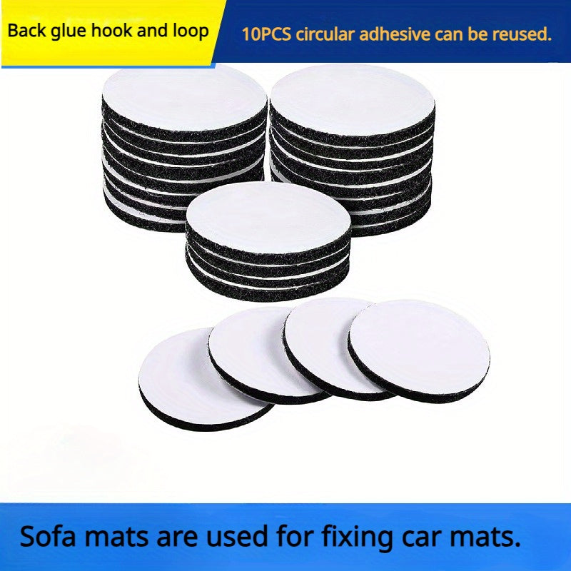10PCS Double Sided Adhesive Hook And Loop Sheets Anti-Slip Carpet Tablecloth Sof