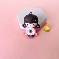 Bee Doll Burger French Fries Rainbow Unicorn Dolls Bag Keychain