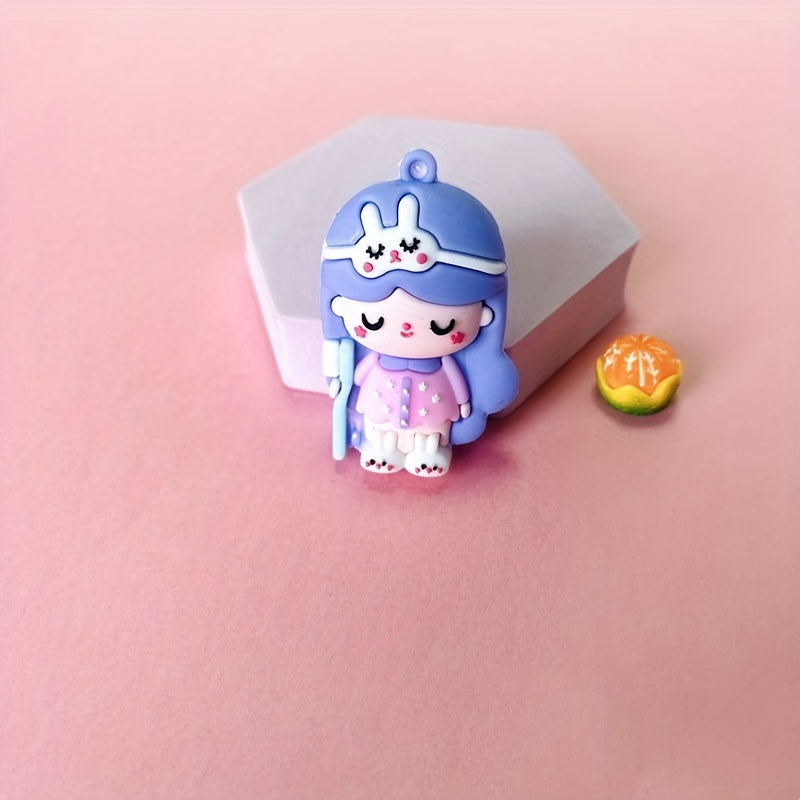 Bee Doll Burger French Fries Rainbow Unicorn Dolls Bag Keychain