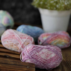 Milk Cotton Yarn 4 Strands Gradient Shawl Yarn 60/40 Cotton Acrylic